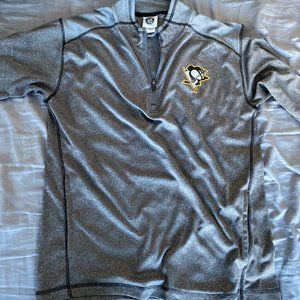 Large NHL Brand Penguins Quarter Zip
